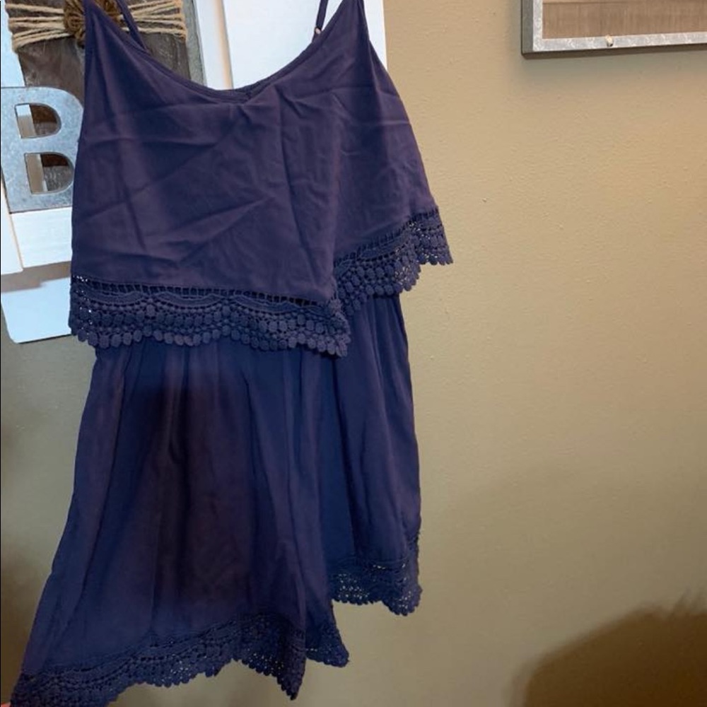 Navy Romper